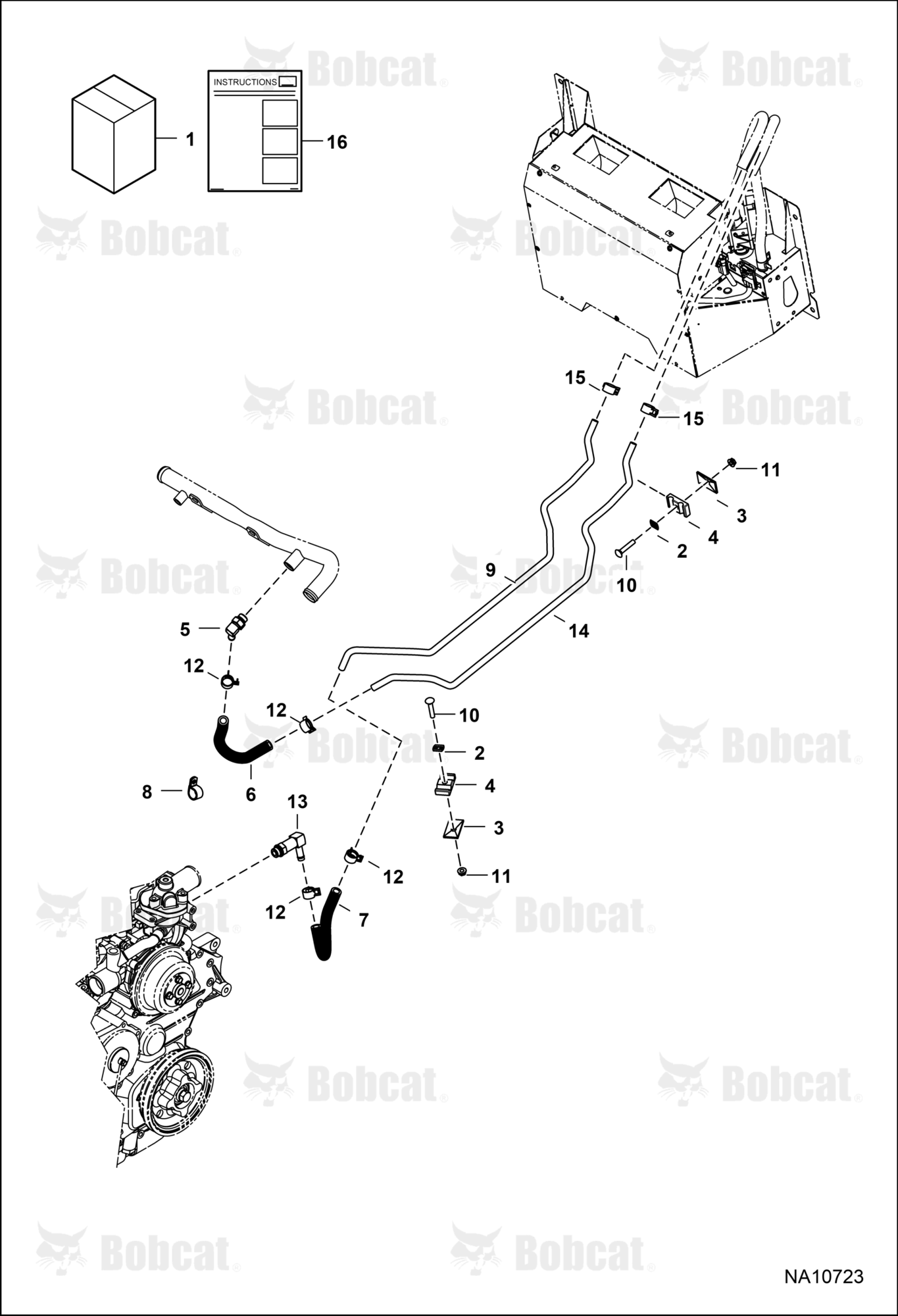 Heater & A/C (Heater Plumbing Kit)