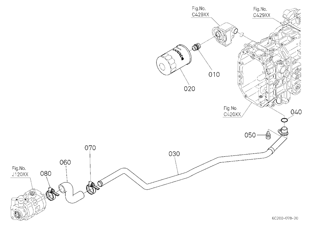 Hydraulic Oil Line (Suction)