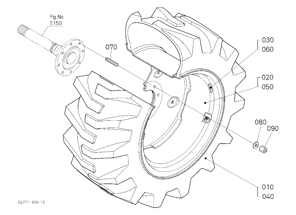 Rear Wheel (17.5L-24) [New Type]