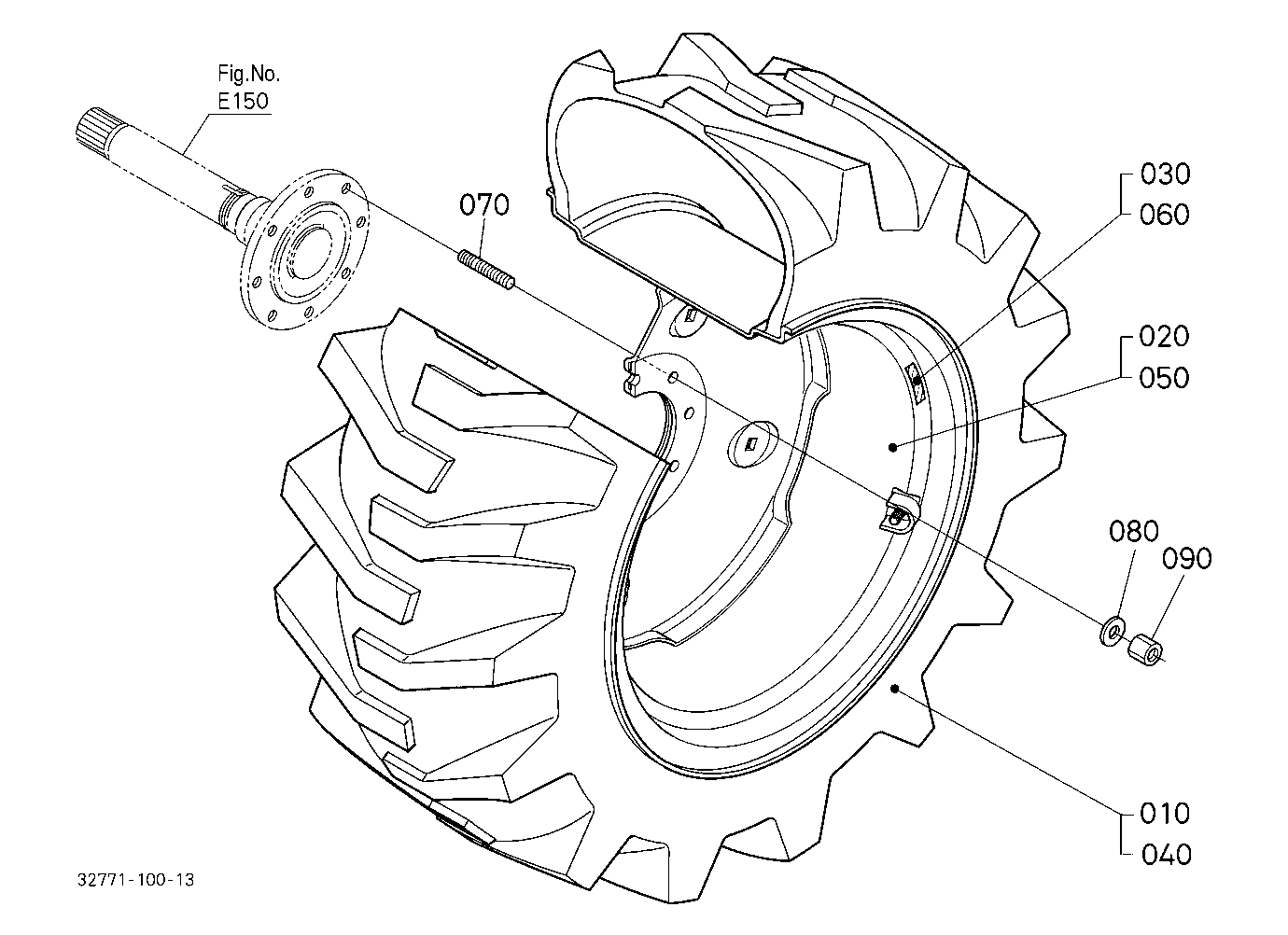 Rear Wheel (17.5L-24) [New Type]