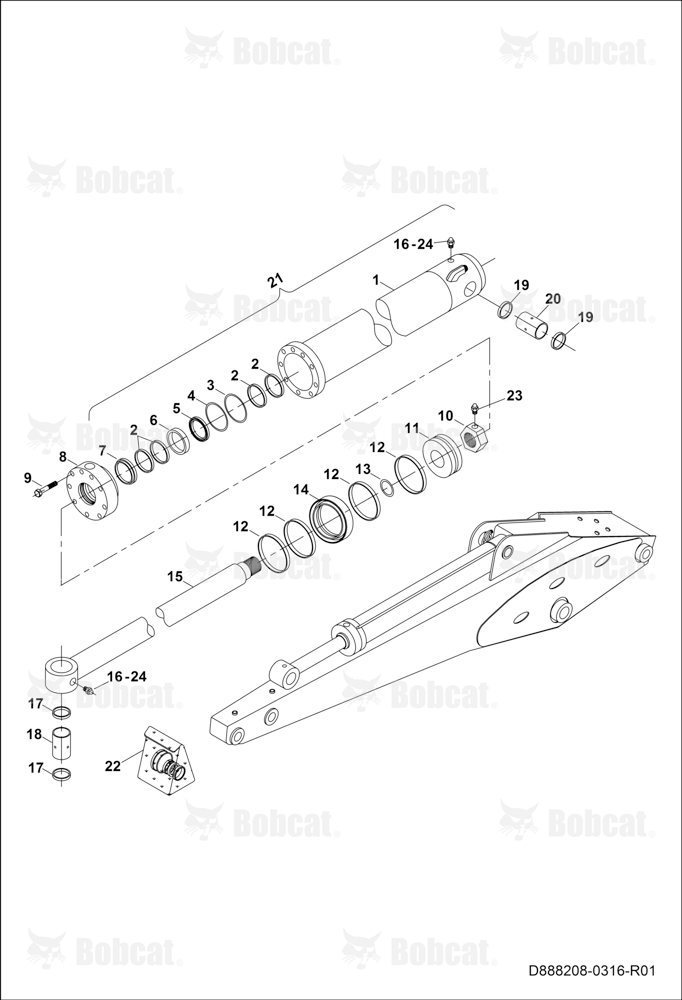 Rear Bucket Cylinder