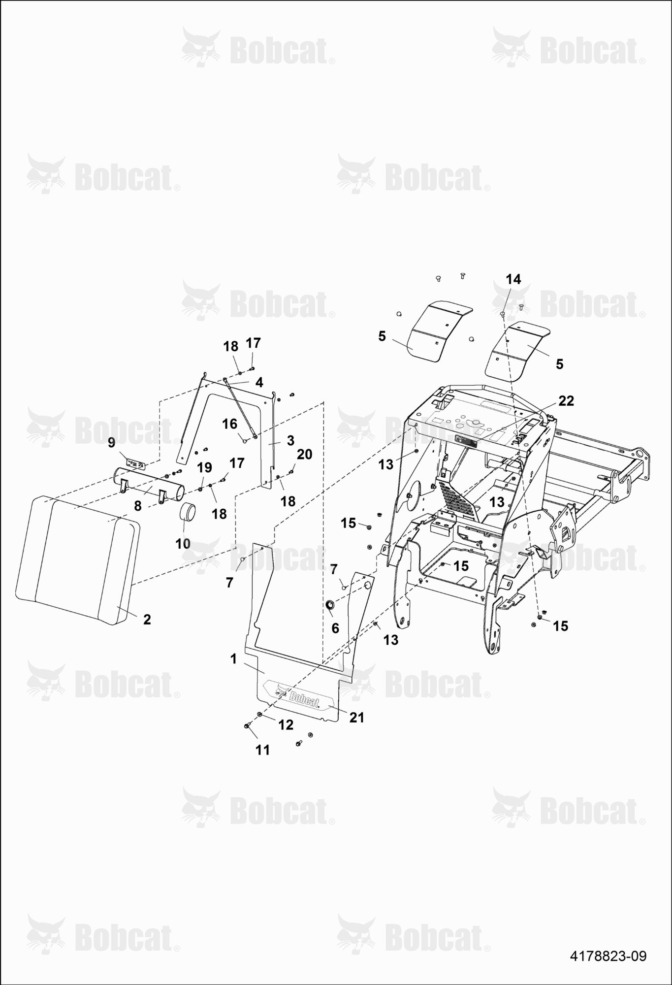 Rider Pad & Fender Assembly