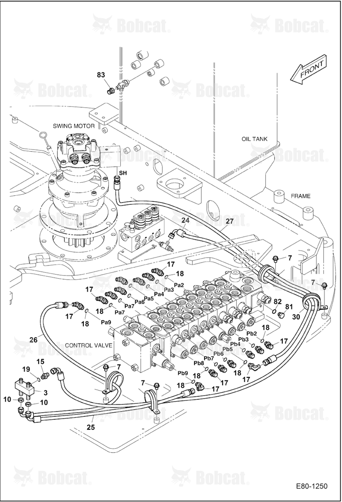 Hydraulic Pilot Circuitry (Slew Motor)