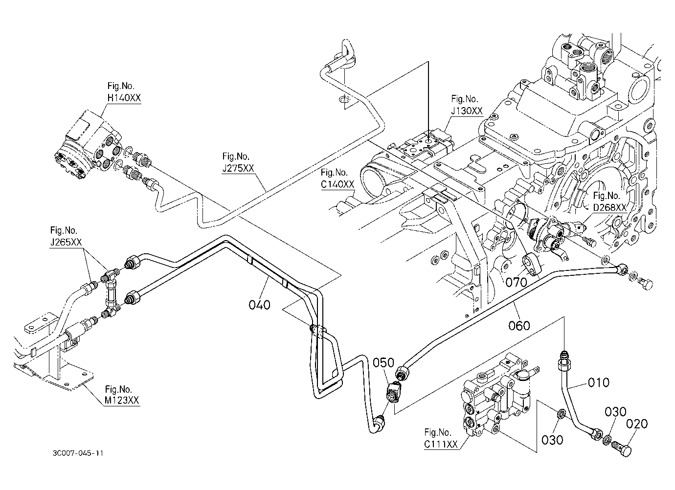 Hydraulic Oil Line (Shuttle/Pto/Controller)