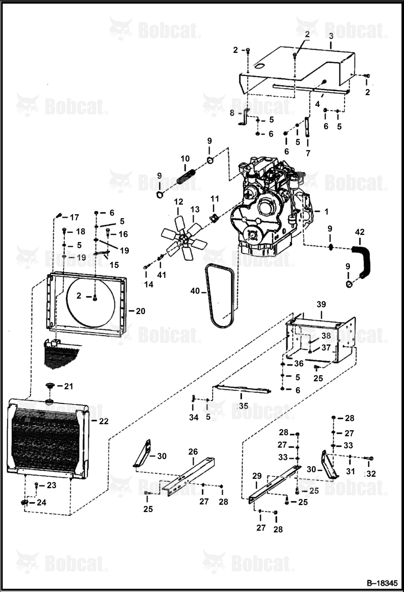 Engine Cooling & Mounting Parts (Diesel)
