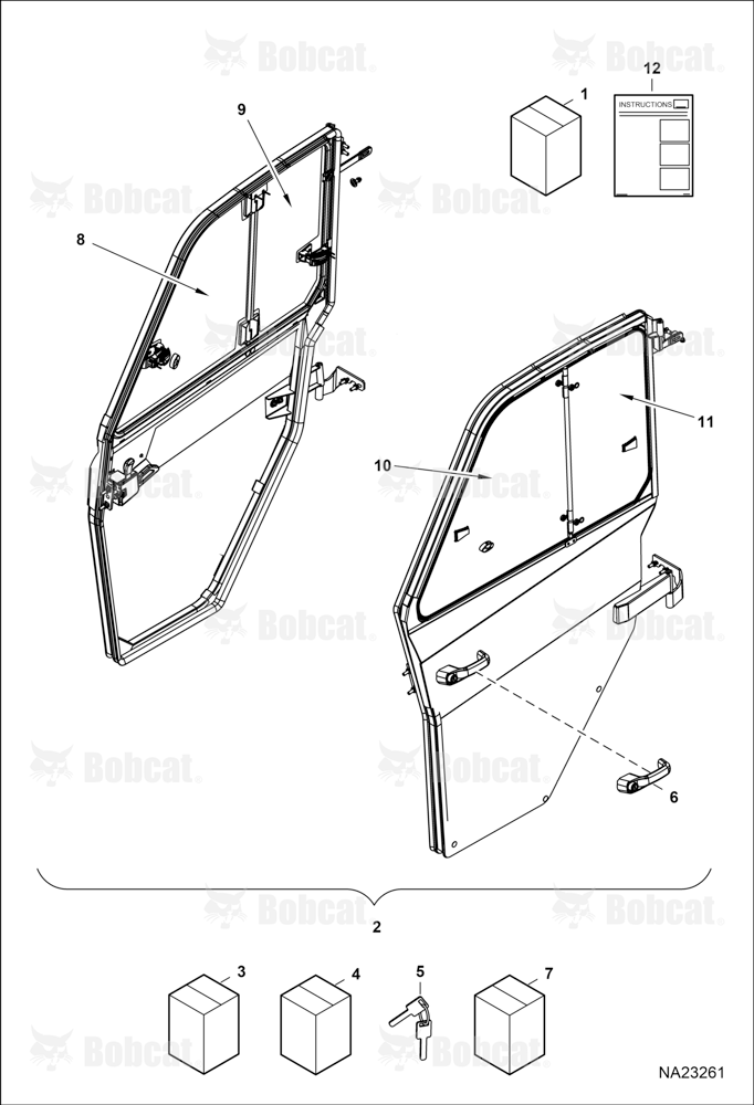 CAB Door Kit (Clear Front)