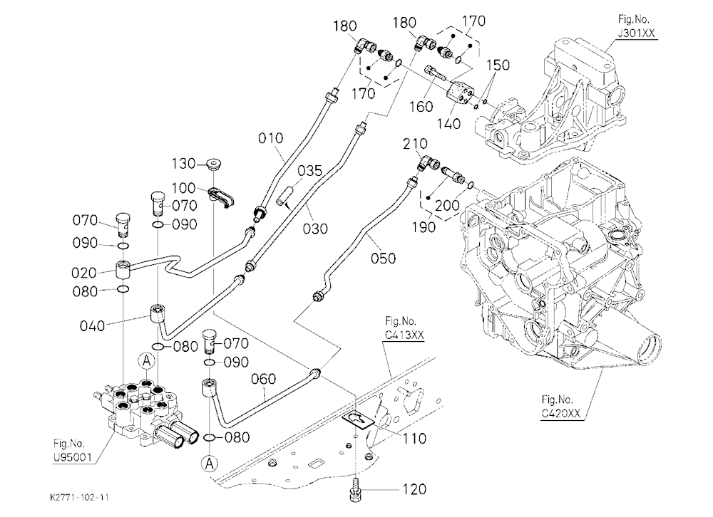 Front Control Valve Kit (Oil Line) 2 [Option]
