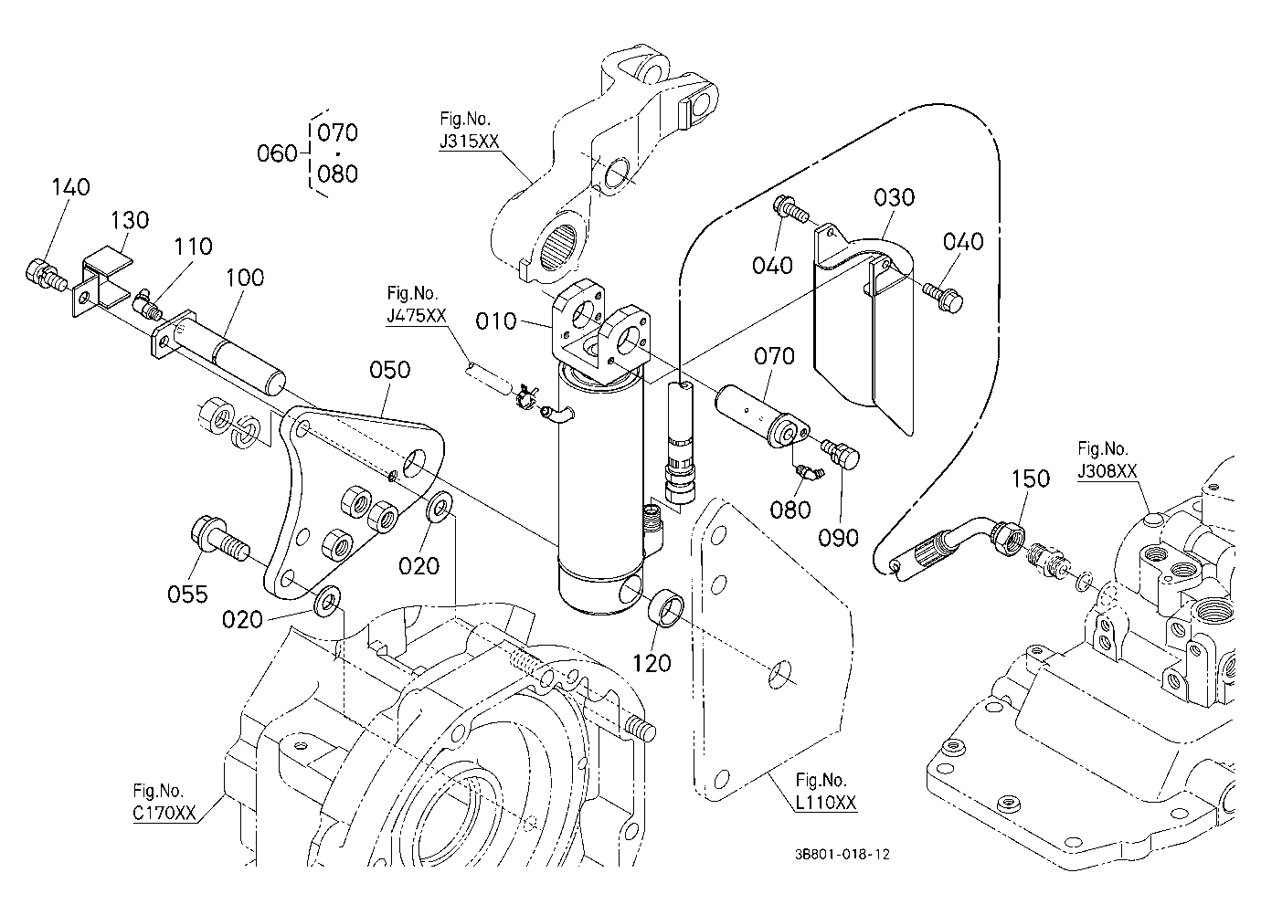 3P-Lift Assist Cylinder Rh