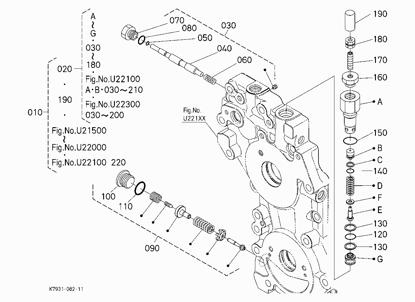 HST KIT (PORT BLOCK VALVE) [HST COMPONENT PARTS] [