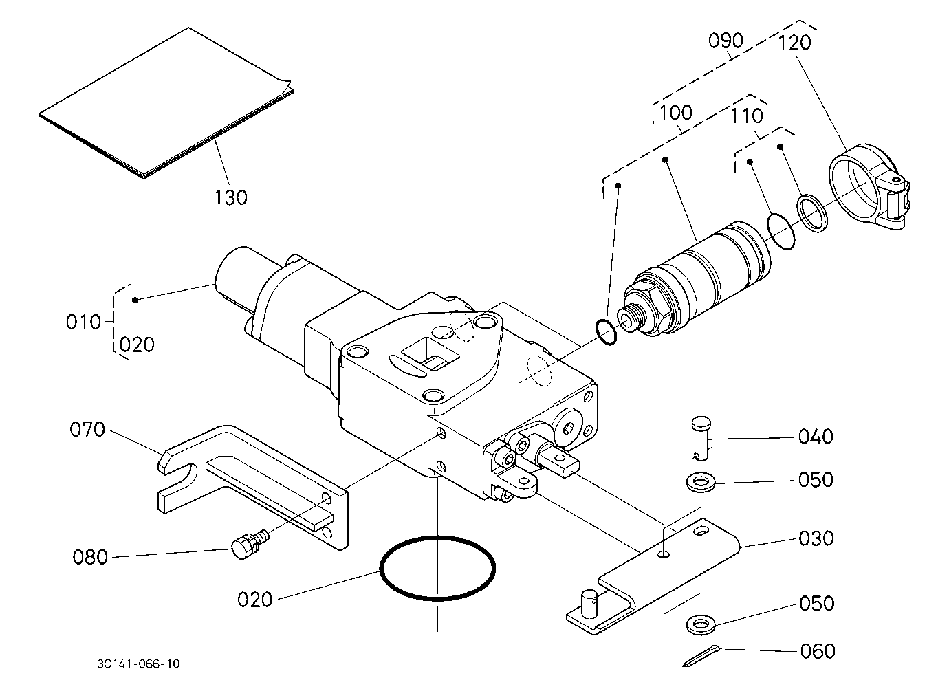 Auxiliary Control Valve Kit (Fd) (W/G No.M7605) [O