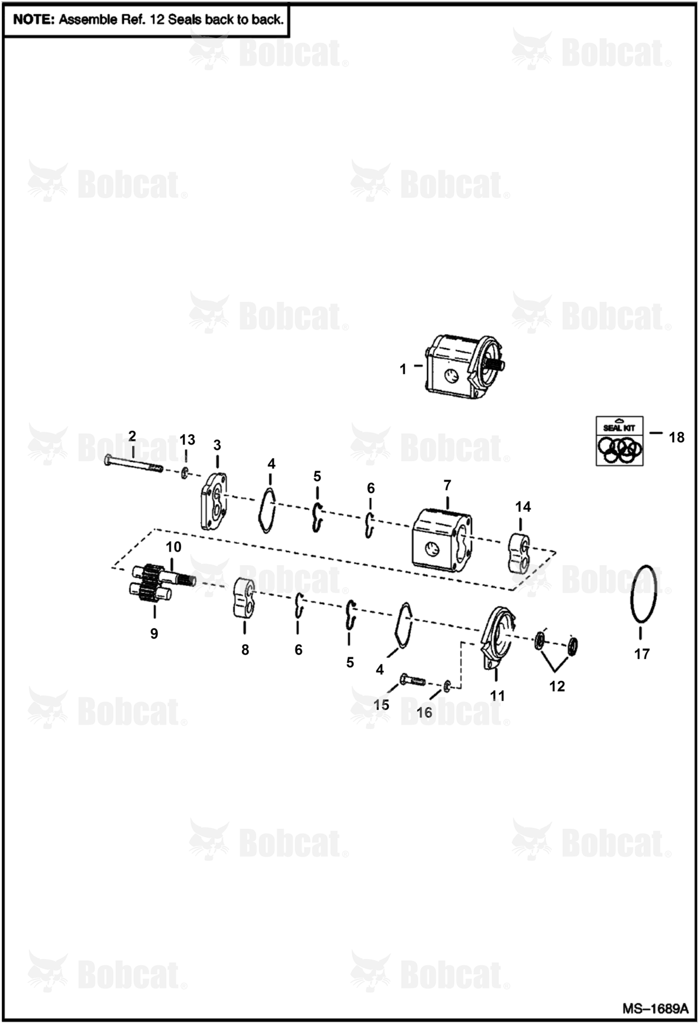 Gear Pump (B5501-34022) (22 mm Dia. Shaft)