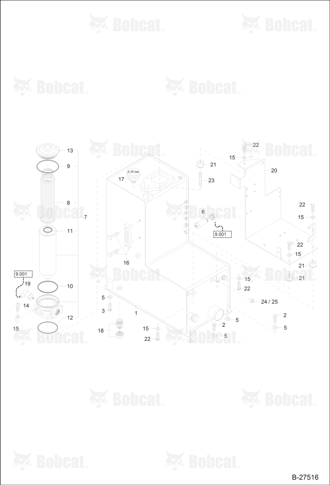 Hydraulic Oil Tank 120000A0391 & Above
