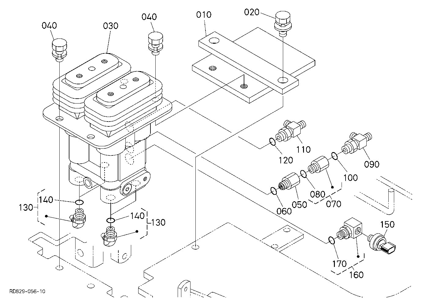 Pilot Valve (Travel) [Except Angle Blade Type]