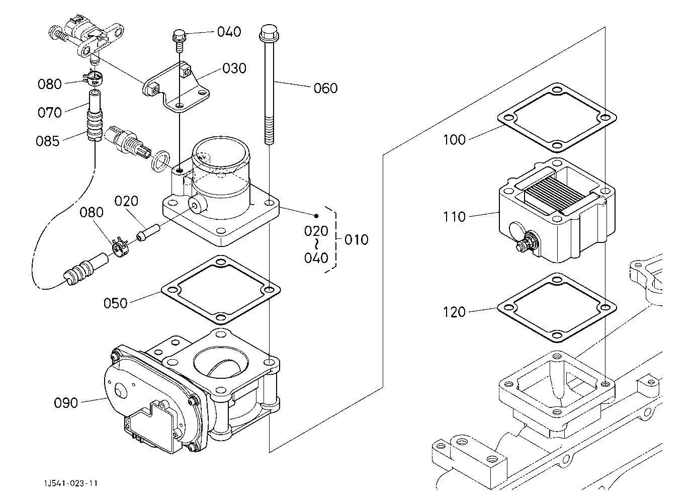 Air Cleaner Flange And Throttle Valve