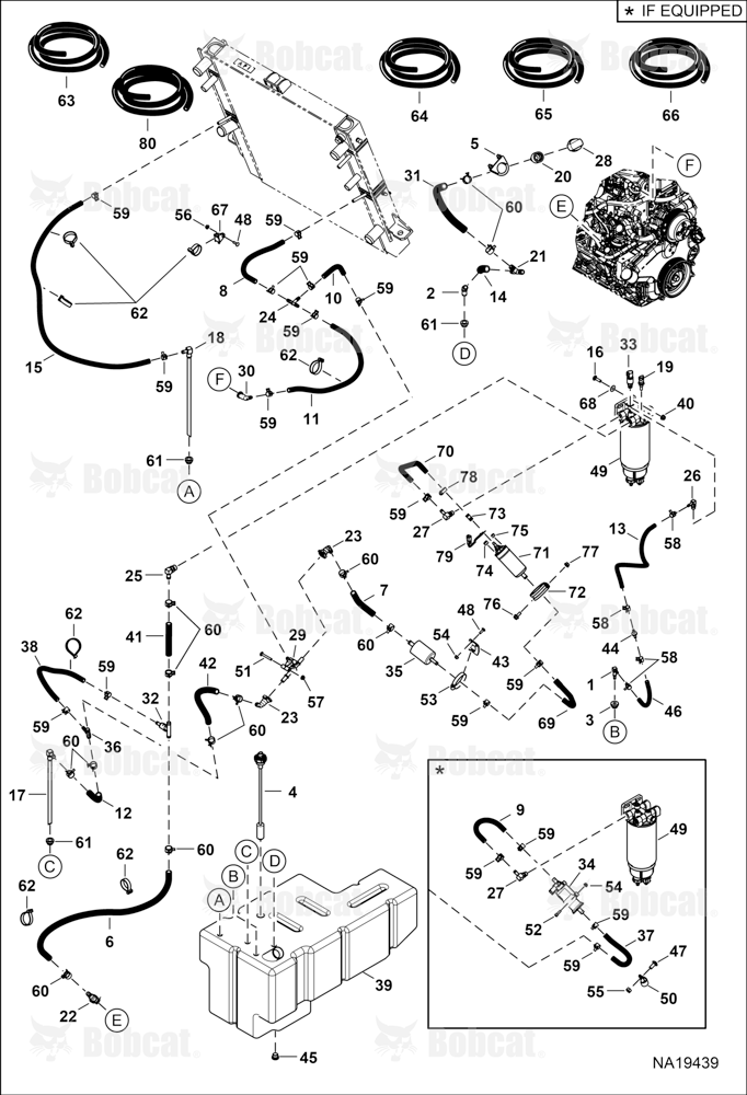 Engine & Attaching Parts (Tank, Filter & Hoses)