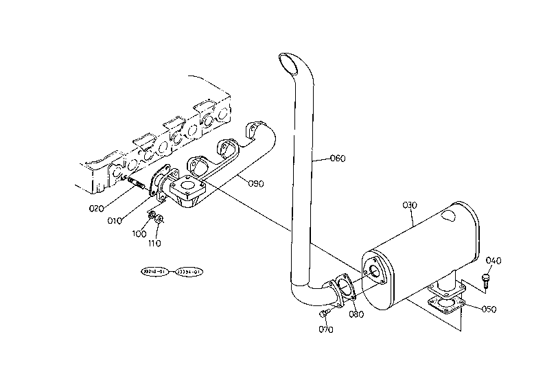 Exhaust Manifold And Muffler