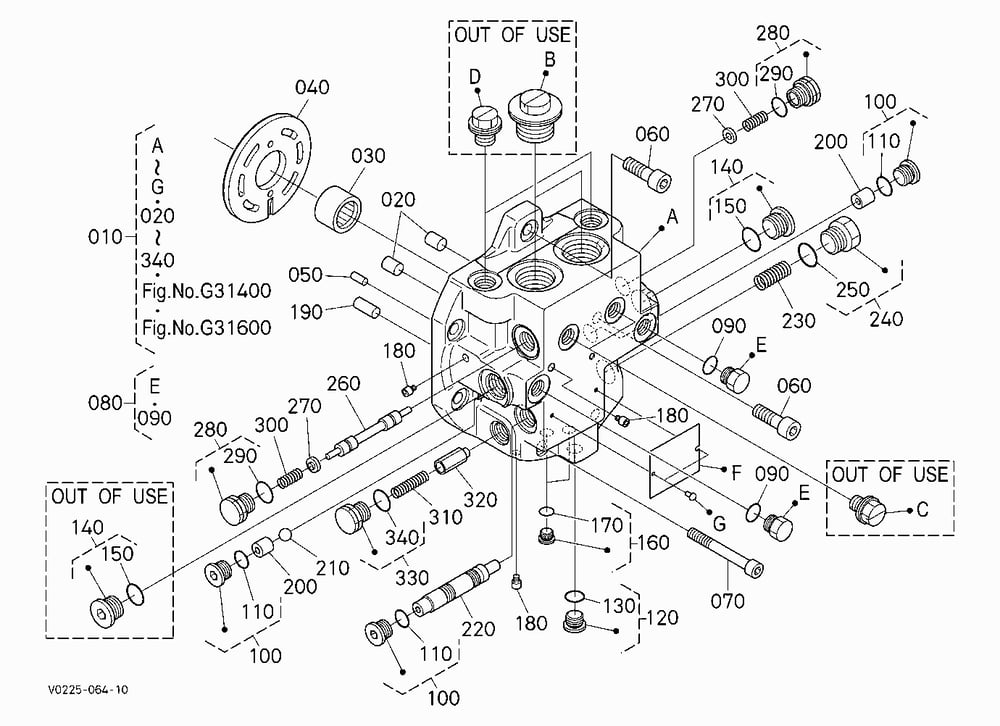 HST MOTOR (CYLINDER) (LEFT) [COMPONENT PARTS]