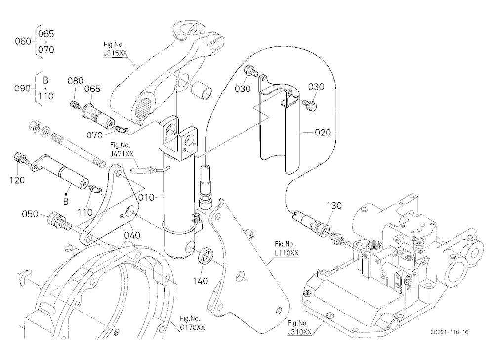 3P-Lift Assist Cylinder Rh