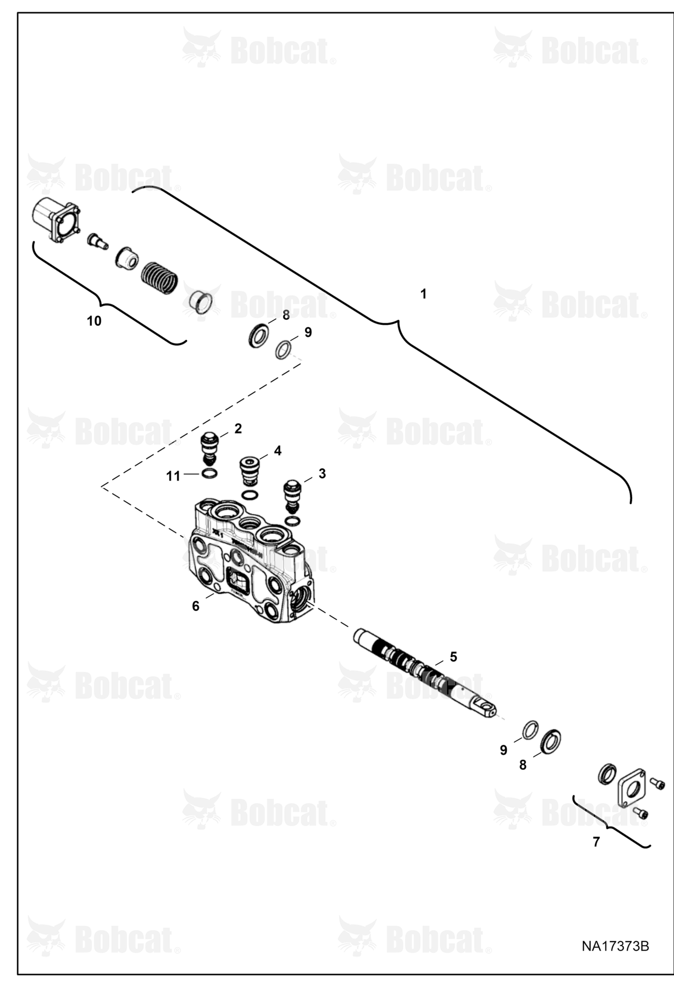 Hydraulic Control Valve (Boom Section)