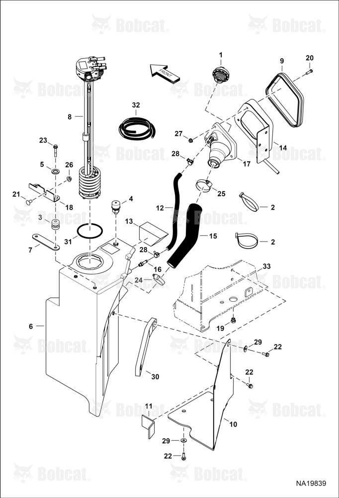 Engine & Attaching Parts (SCR System) (Tank)