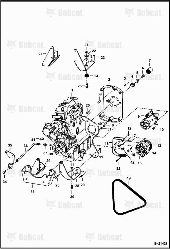 Engine & Attaching Parts