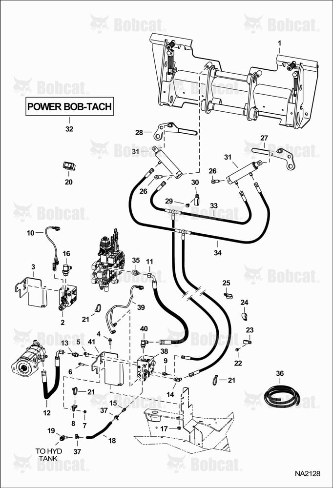 Power BOB-TACH (Hydraulic) A7Y712017 & Above