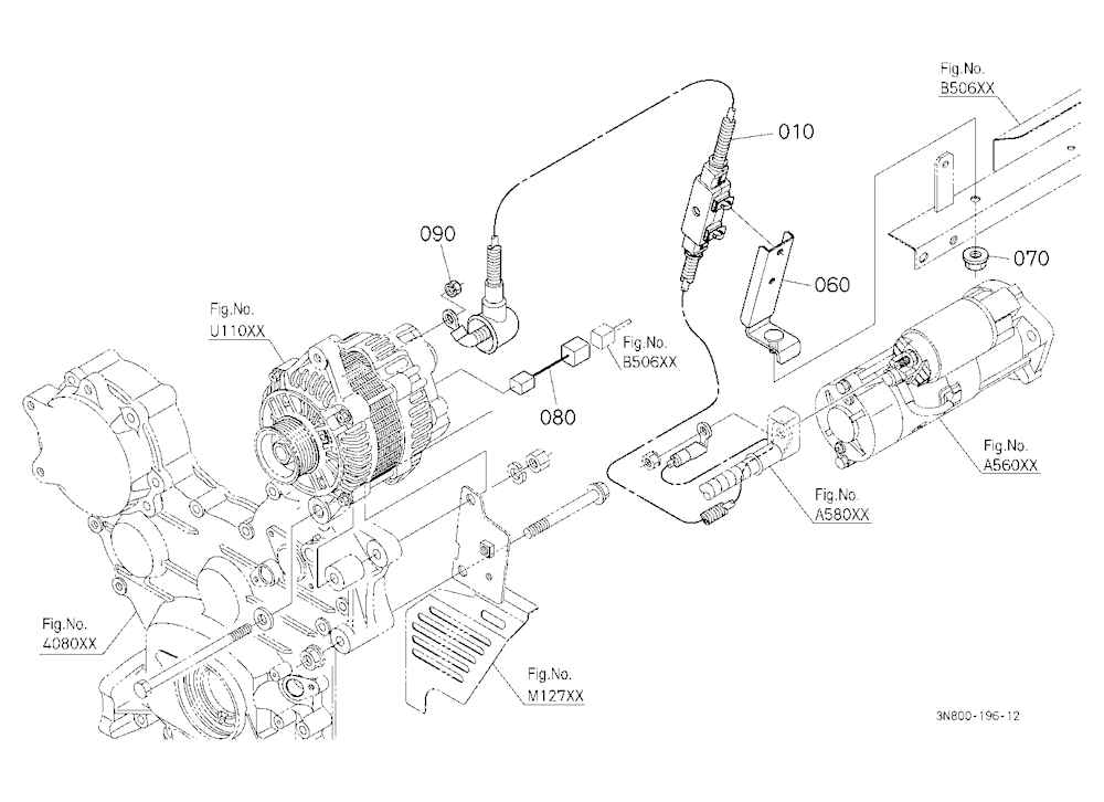 Alternator Kit (Wire Harness) (W/G No.M6950) [Opti