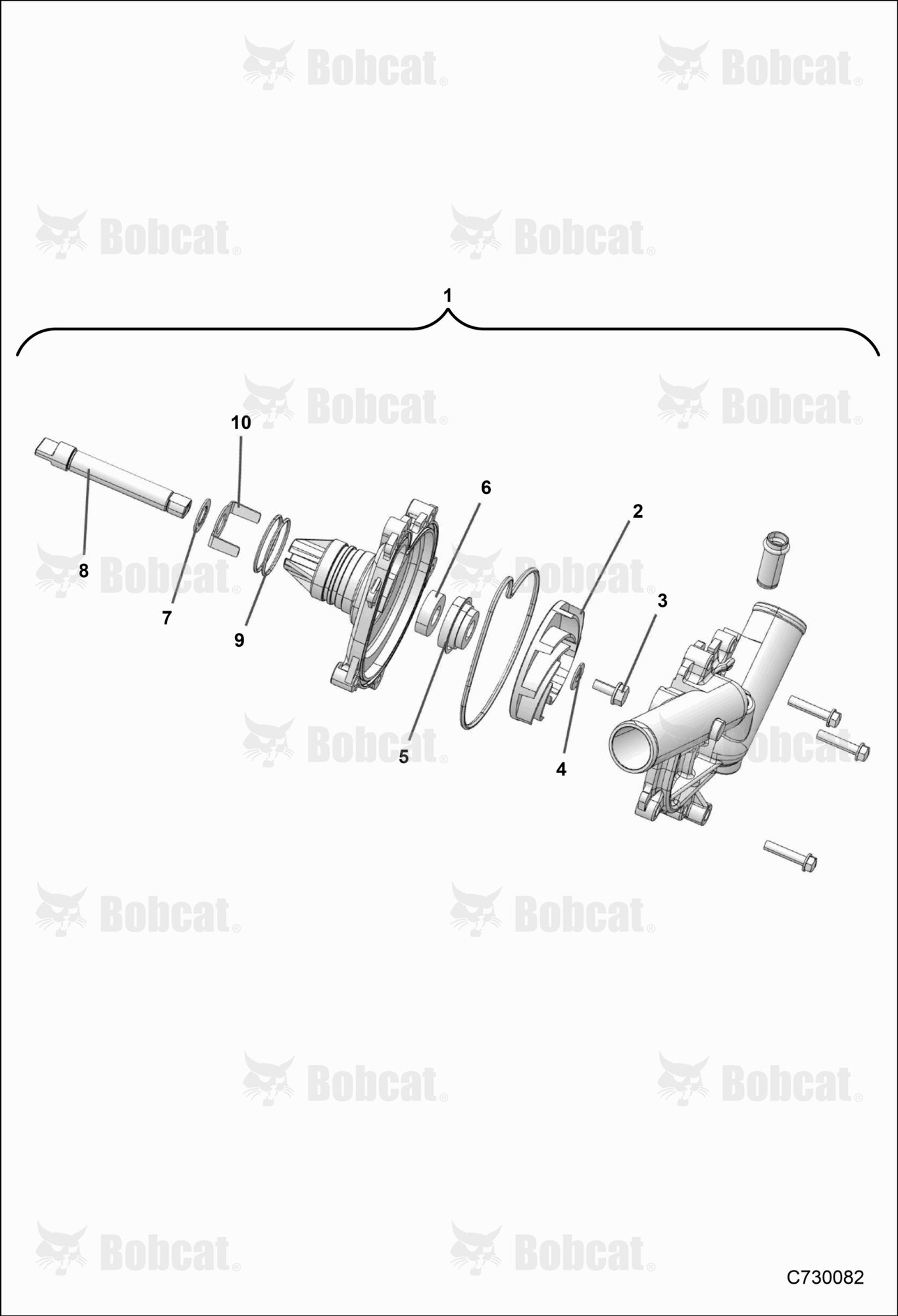 ENGINE, Waterpump Assembly
