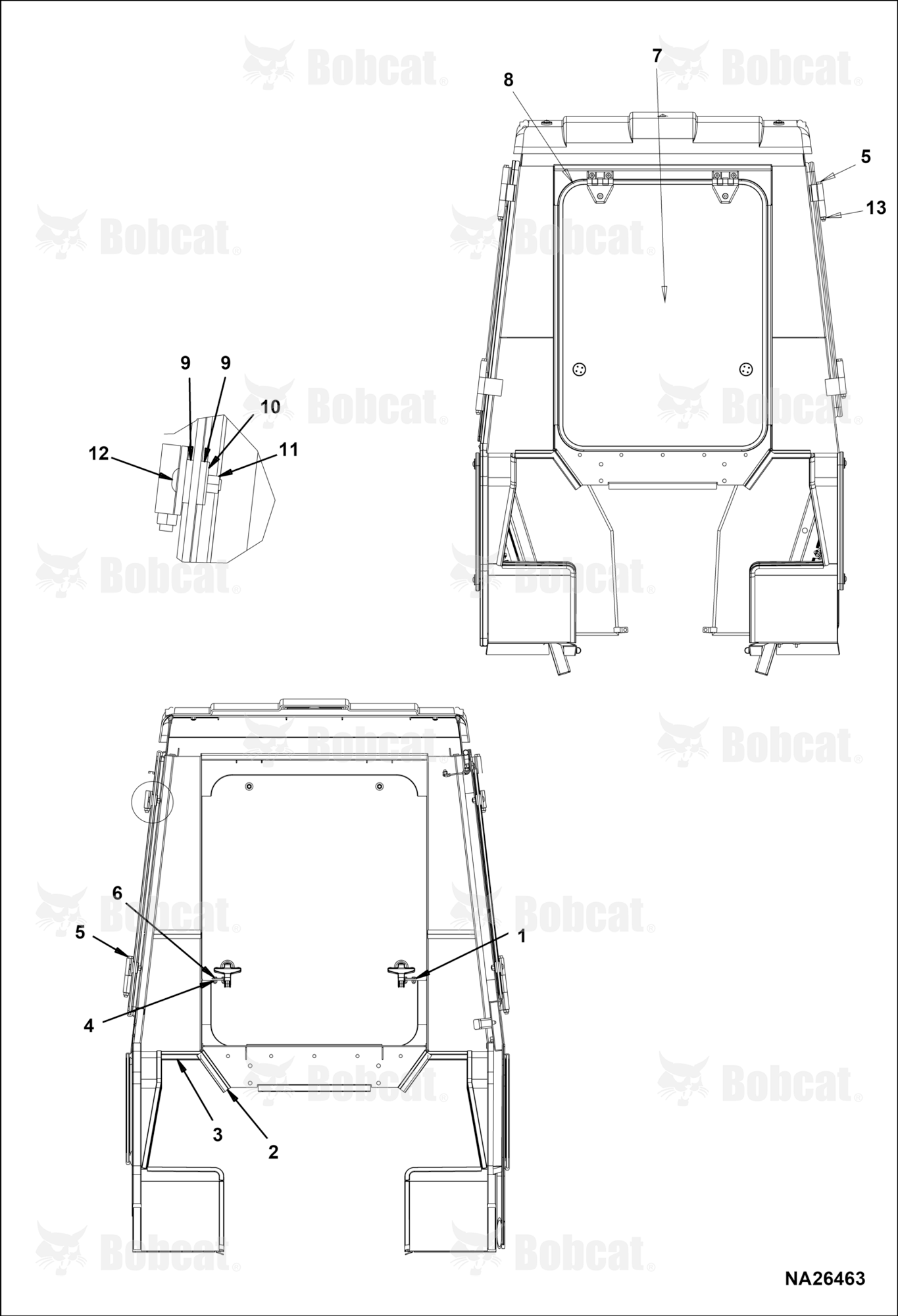 CAB Kit (Rear View Assembly)
