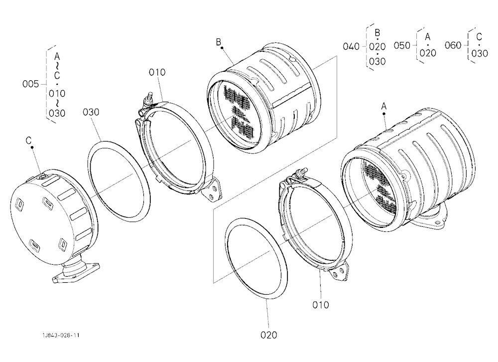 Diesel Particulate Filter Muffler [Component Parts