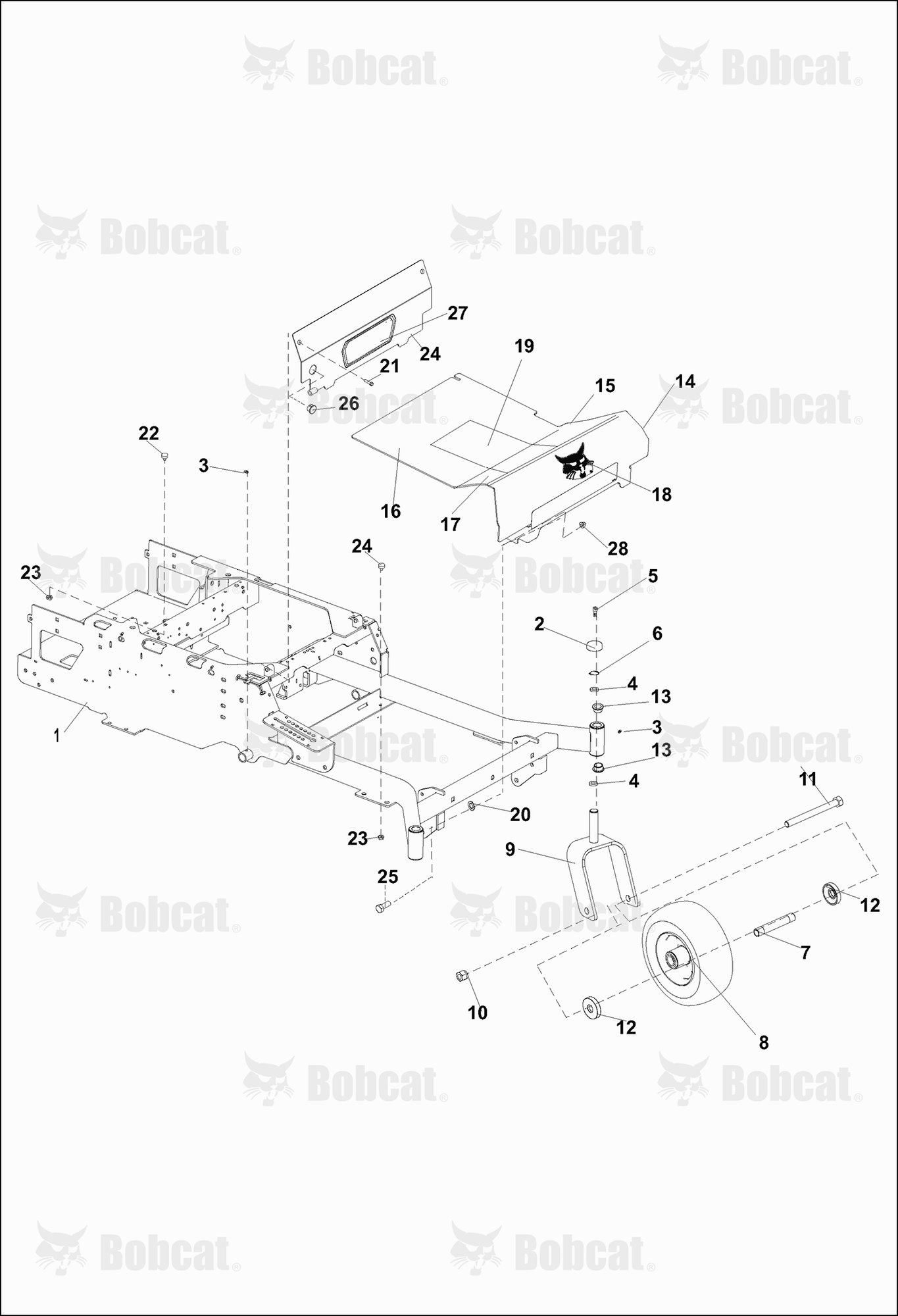 Foot Plate & Caster Assembly