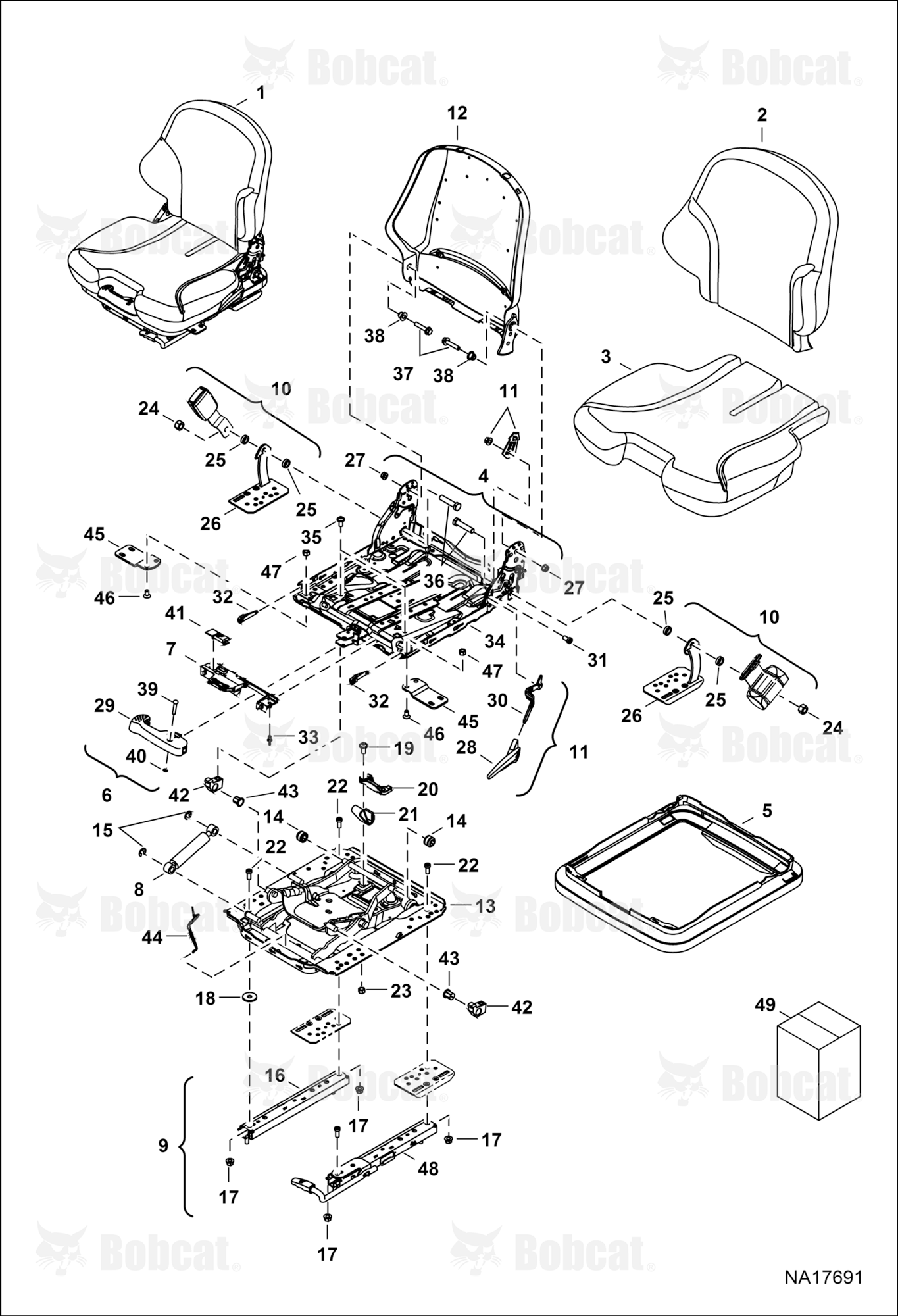Seat - 80 mm (Suspension)
