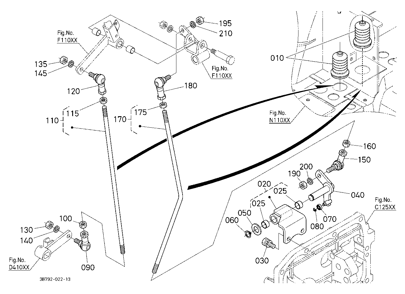 Main Gear Shift Rod