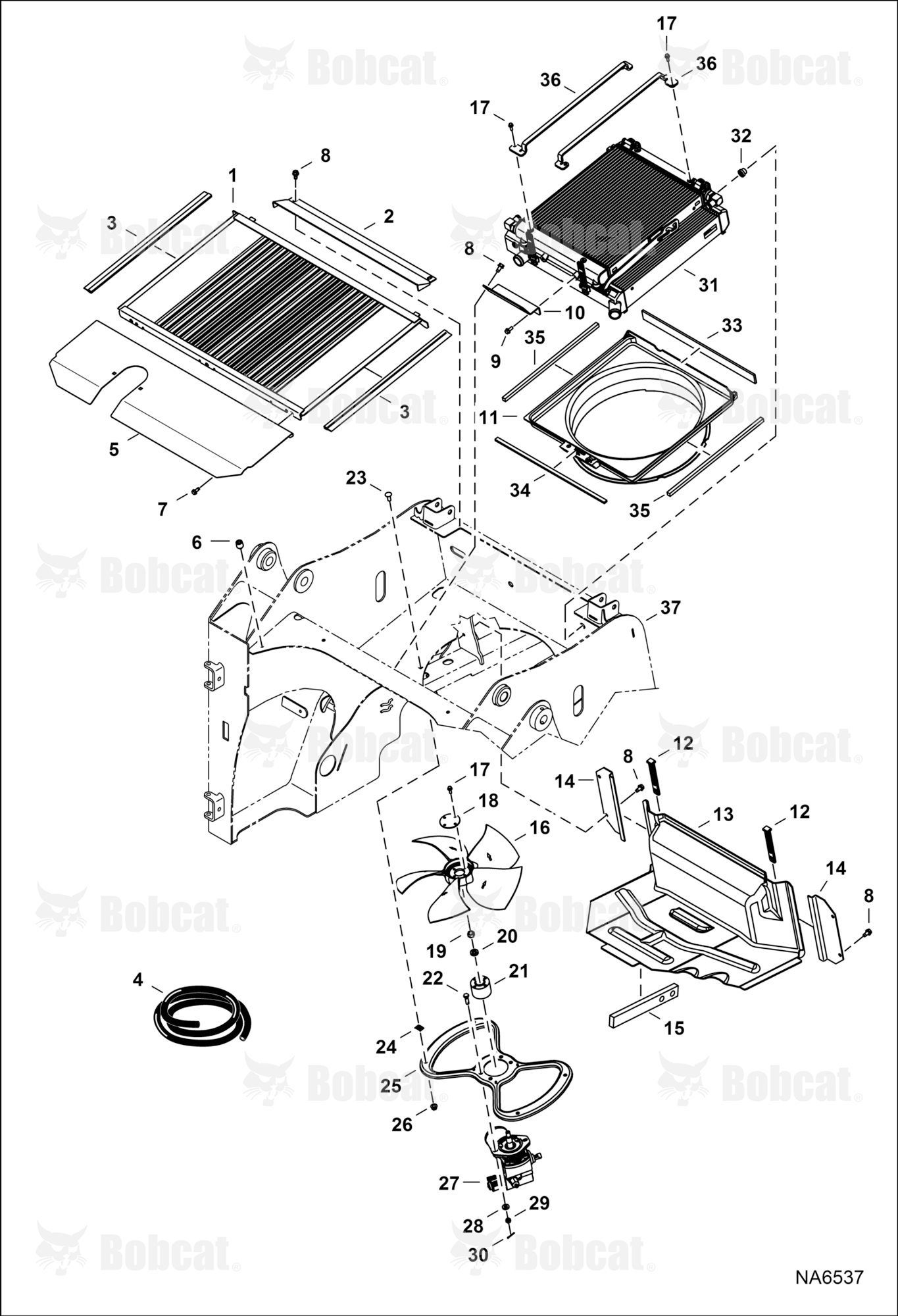 Cooling System  A7U811001 & Above, AZNC11001 - AZNC11407