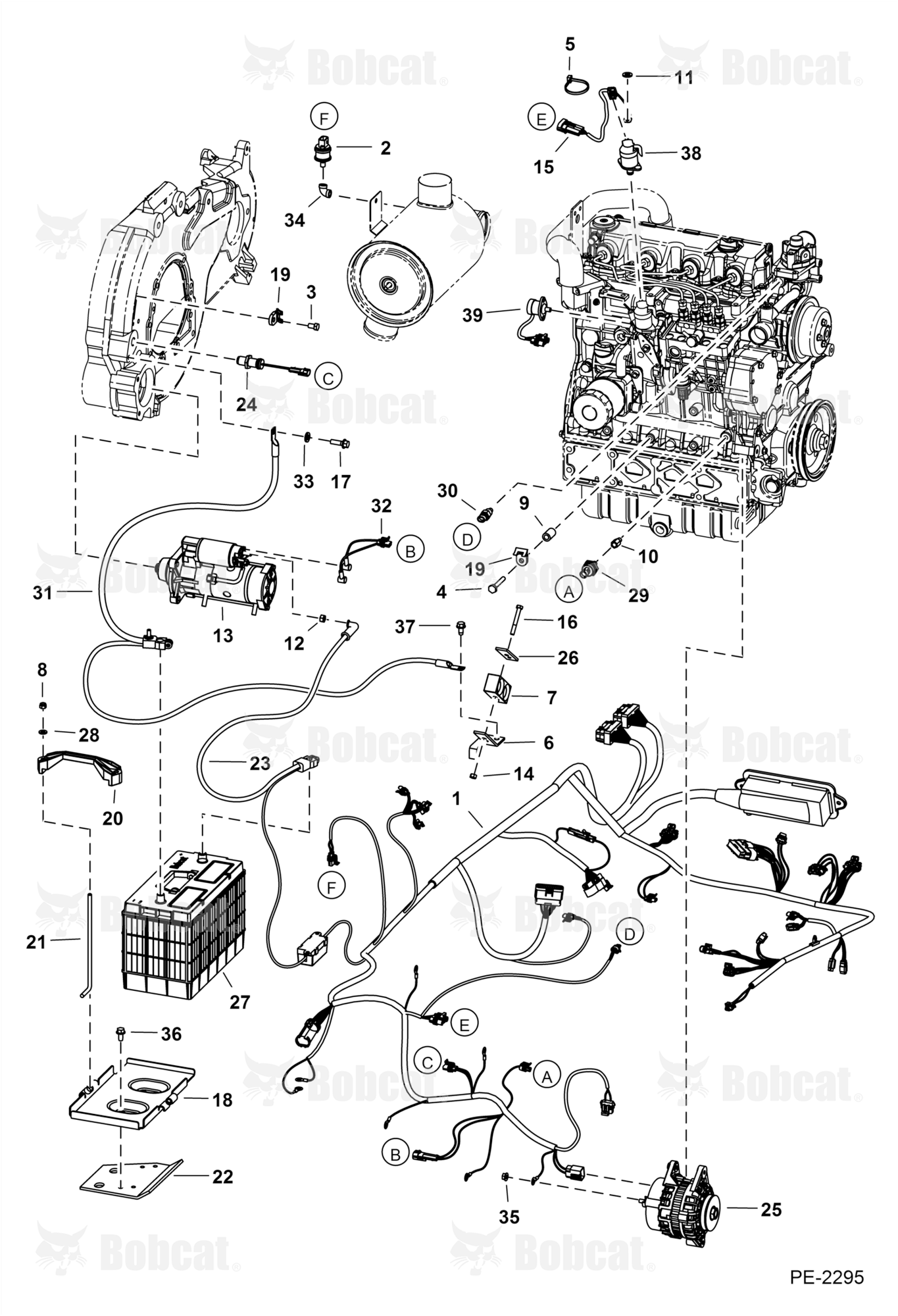 Engine Electrical Circuitry (Engine) 525811001 & Above, 525911001 & Above, 526011001 & Above, 526111001 & Above