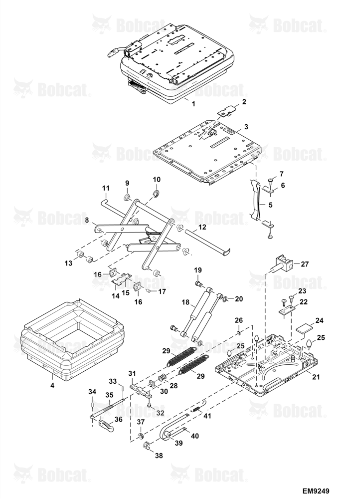 Seats (Mechanical Suspension) (GRAMMER) (Suspension Assembly)