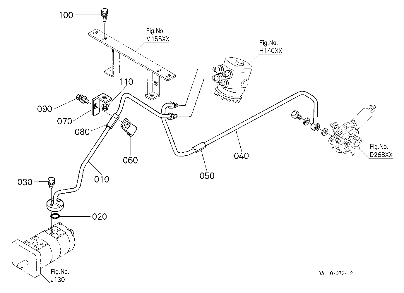 Hydraulic Oil Line (Steering/Pto) [Rops Type]