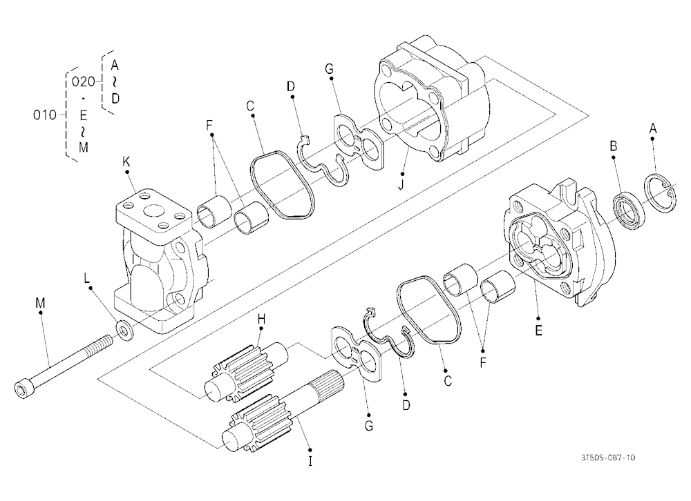 Hydraulic Pump (3P) [Component Parts]