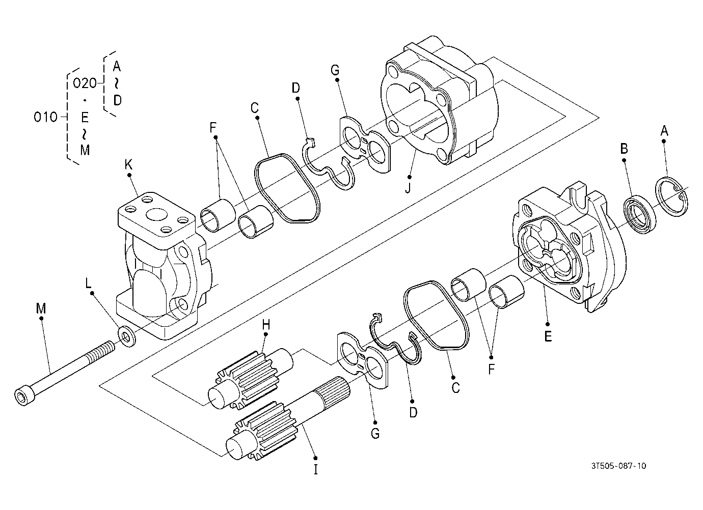 Hydraulic Pump (3P) [Component Parts]