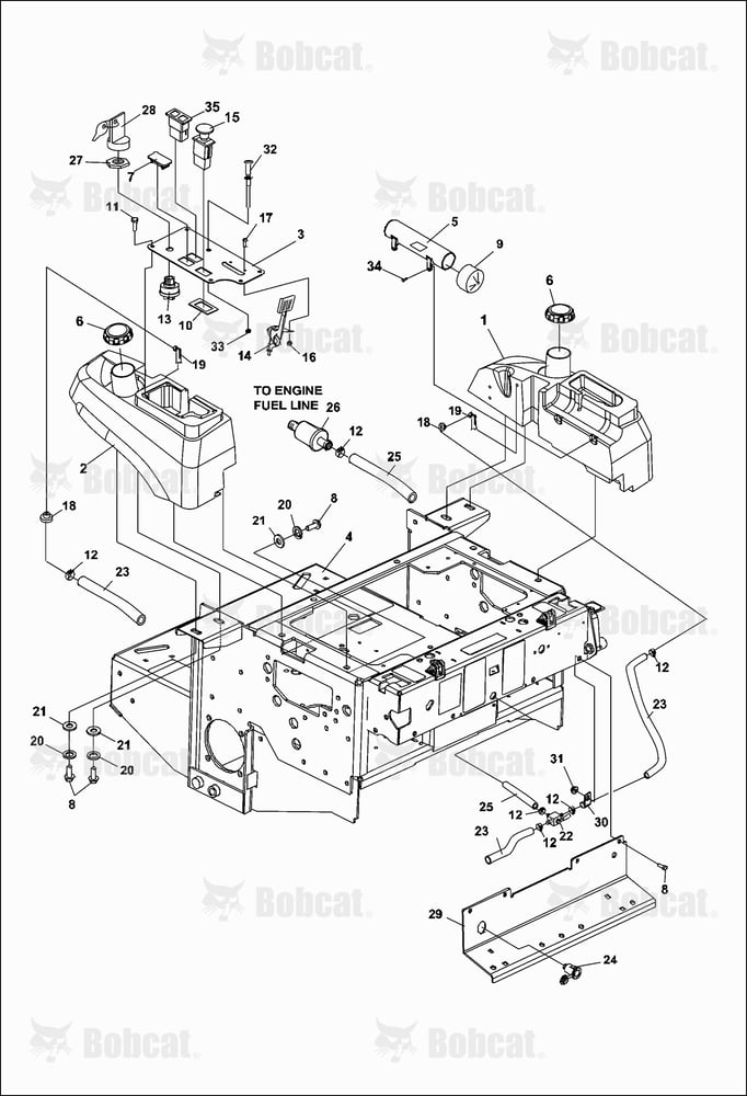 Fuel TANKS/CONTROL Panel