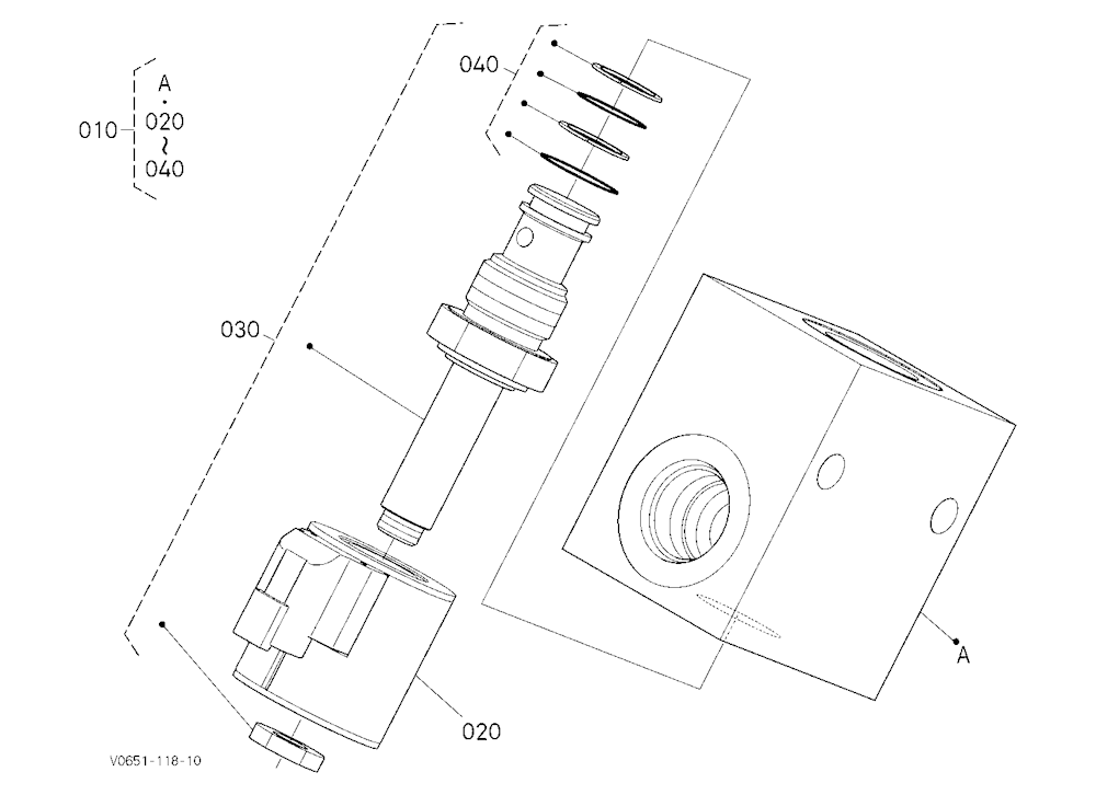 Change Valve (Aux) [Component Parts] [High Flow]