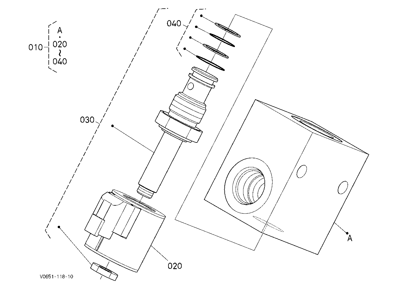 Change Valve (Aux) [Component Parts] [High Flow]