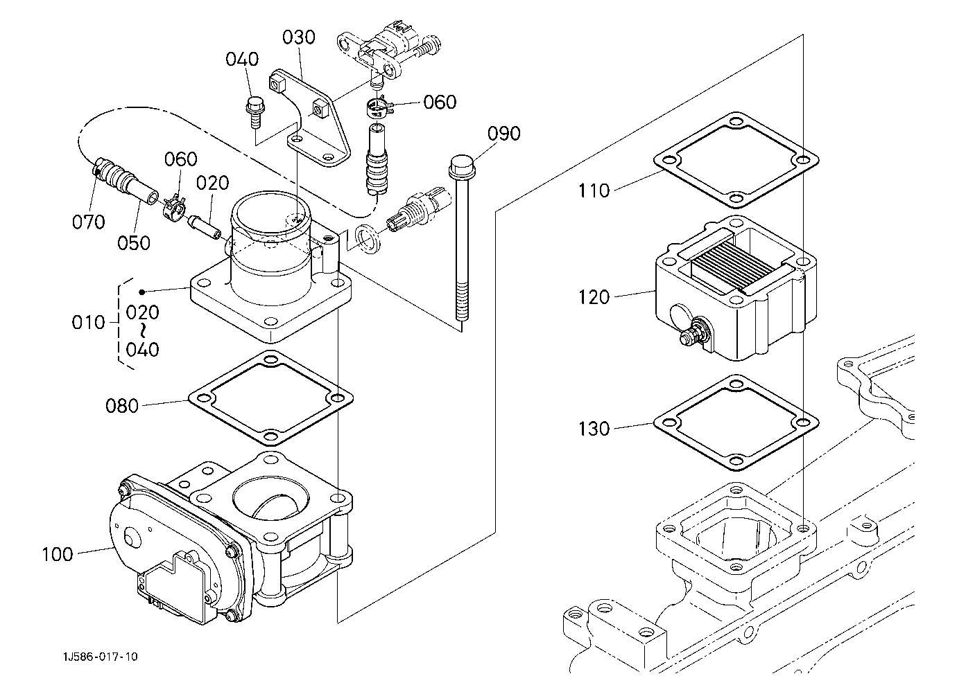 Air Cleaner Flange And Throttle Valve