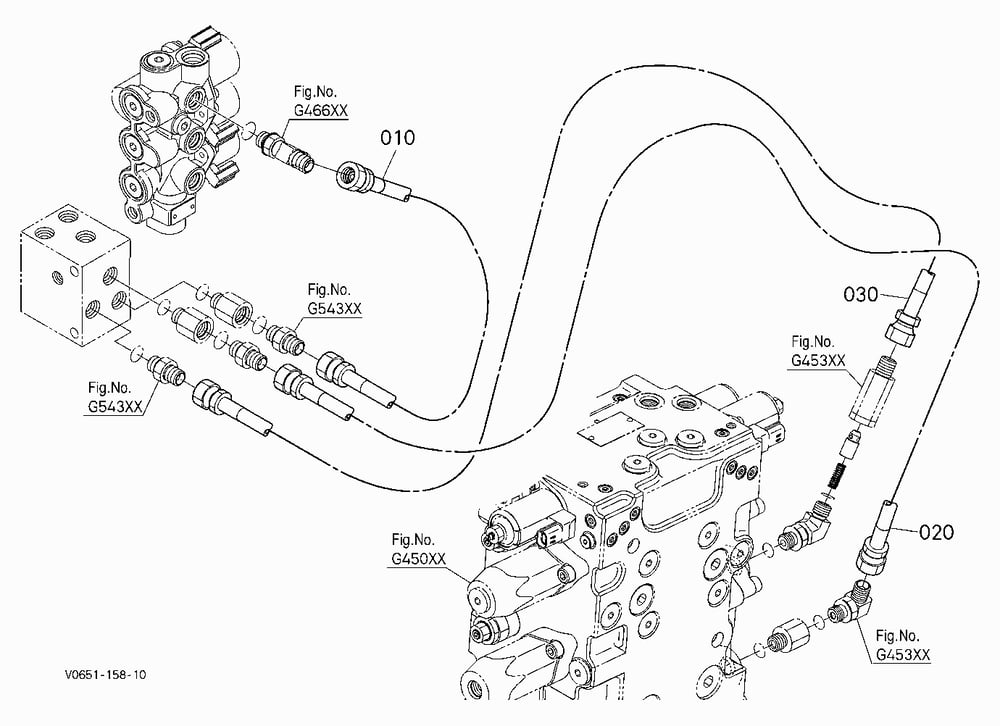 OIL PIPING (CONTROL RELAY RIGHT)