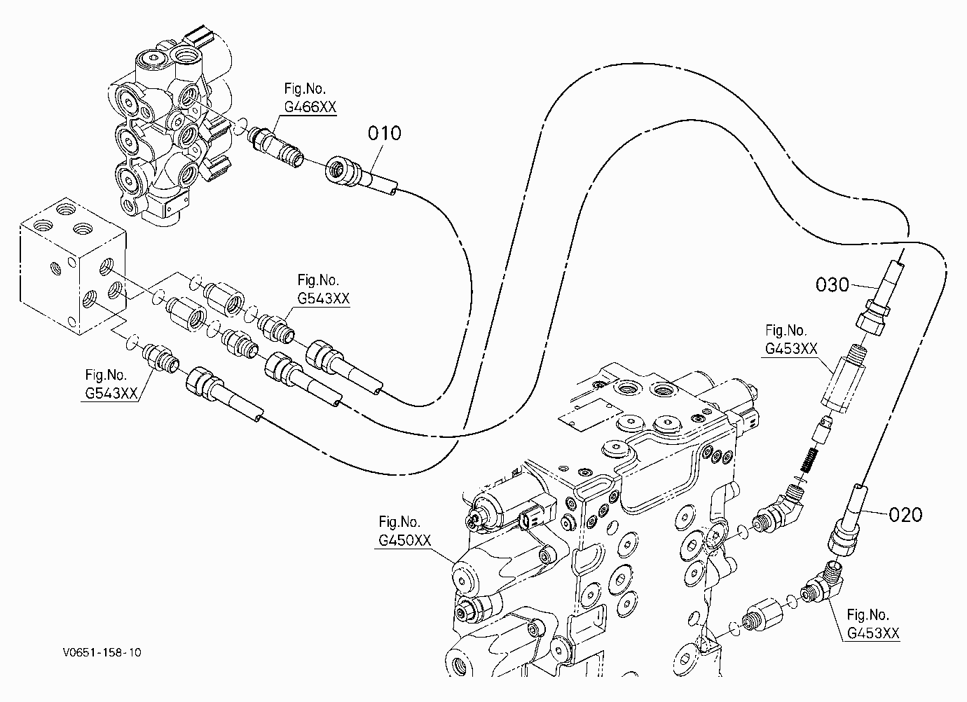 OIL PIPING (CONTROL RELAY RIGHT)