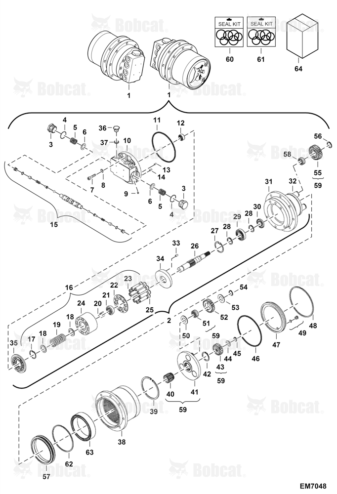 Travel Motor (1 Speed)
