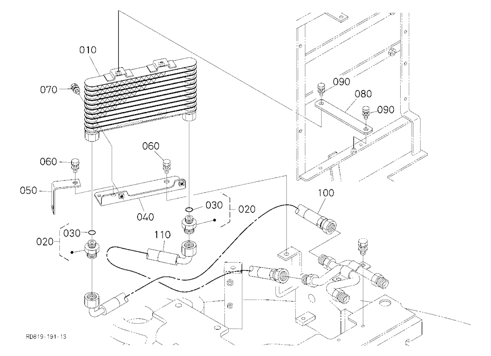 Oil Piping (Oil Cooler 2)