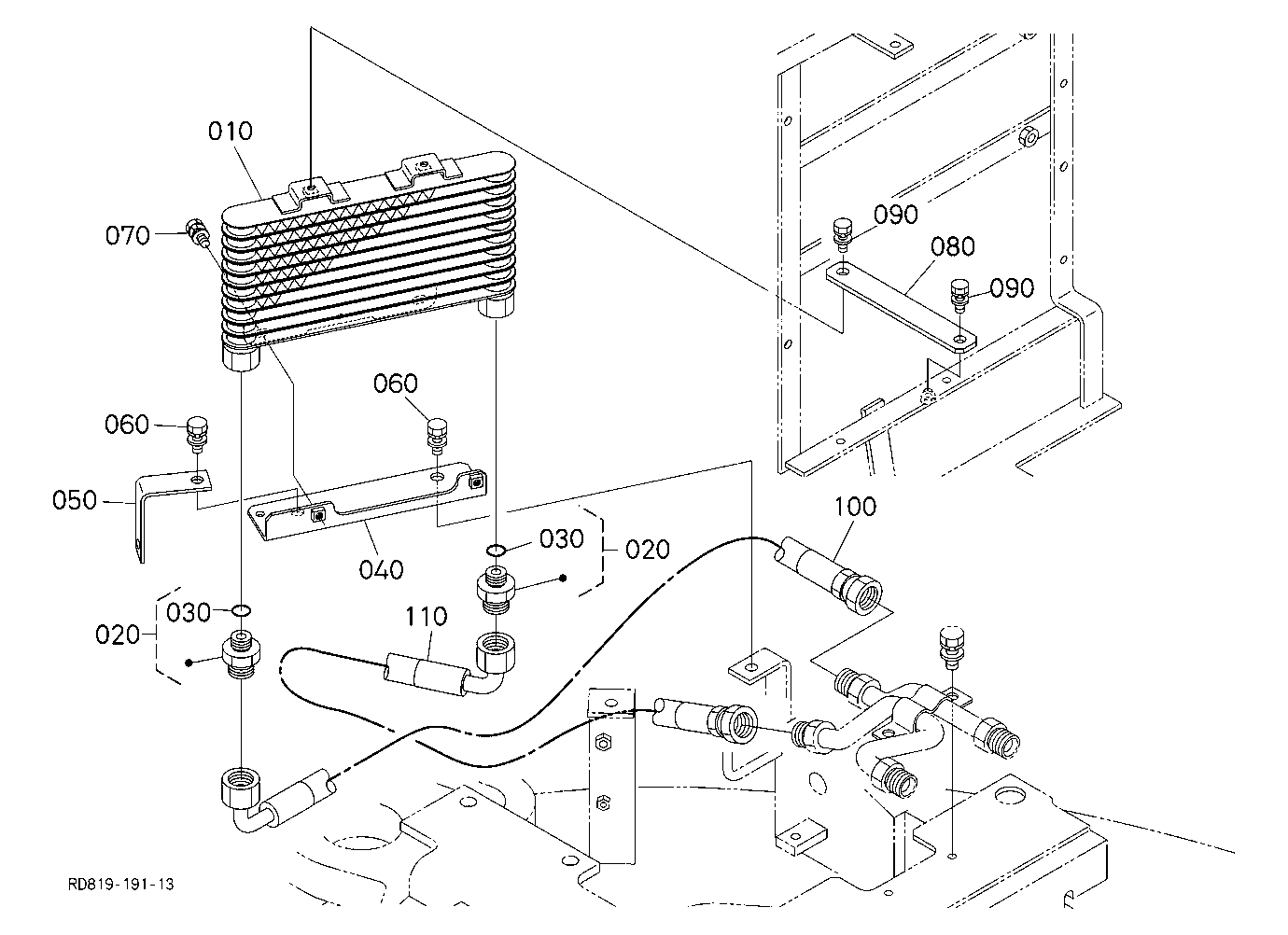 Oil Piping (Oil Cooler 2)