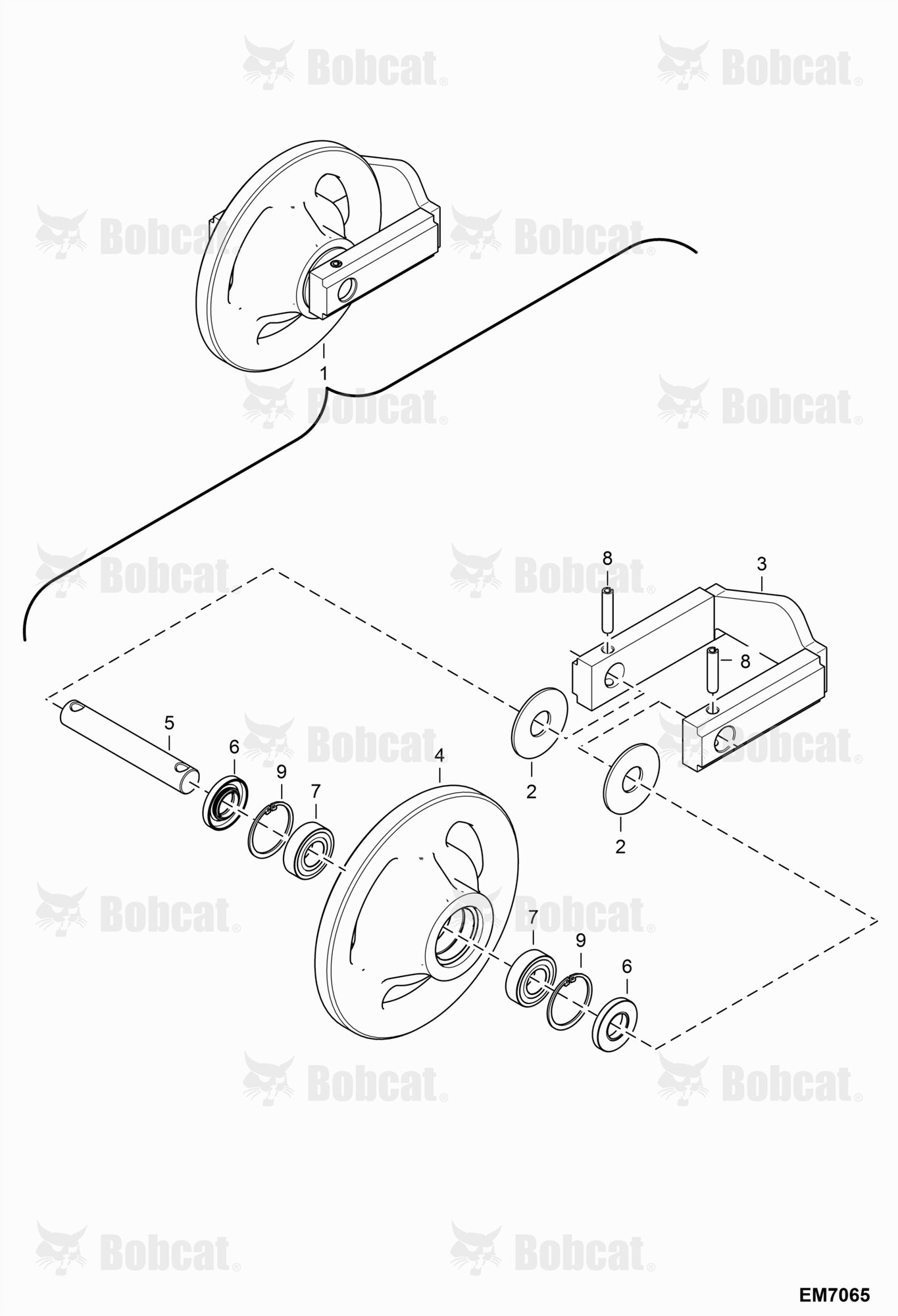 Undercarriage (RH Front Idler) (#7145226)