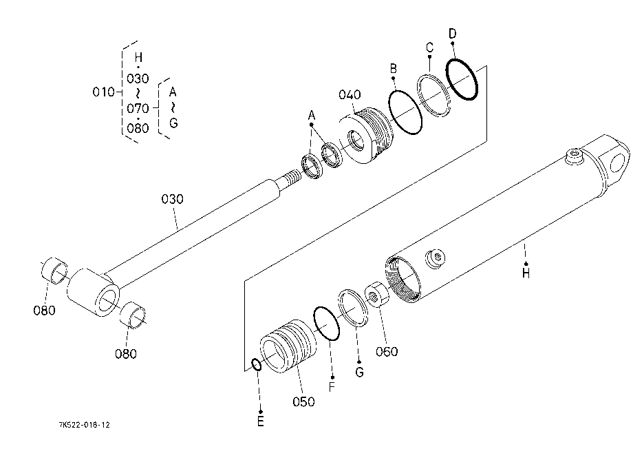 Boom Cylinder [Component Parts]